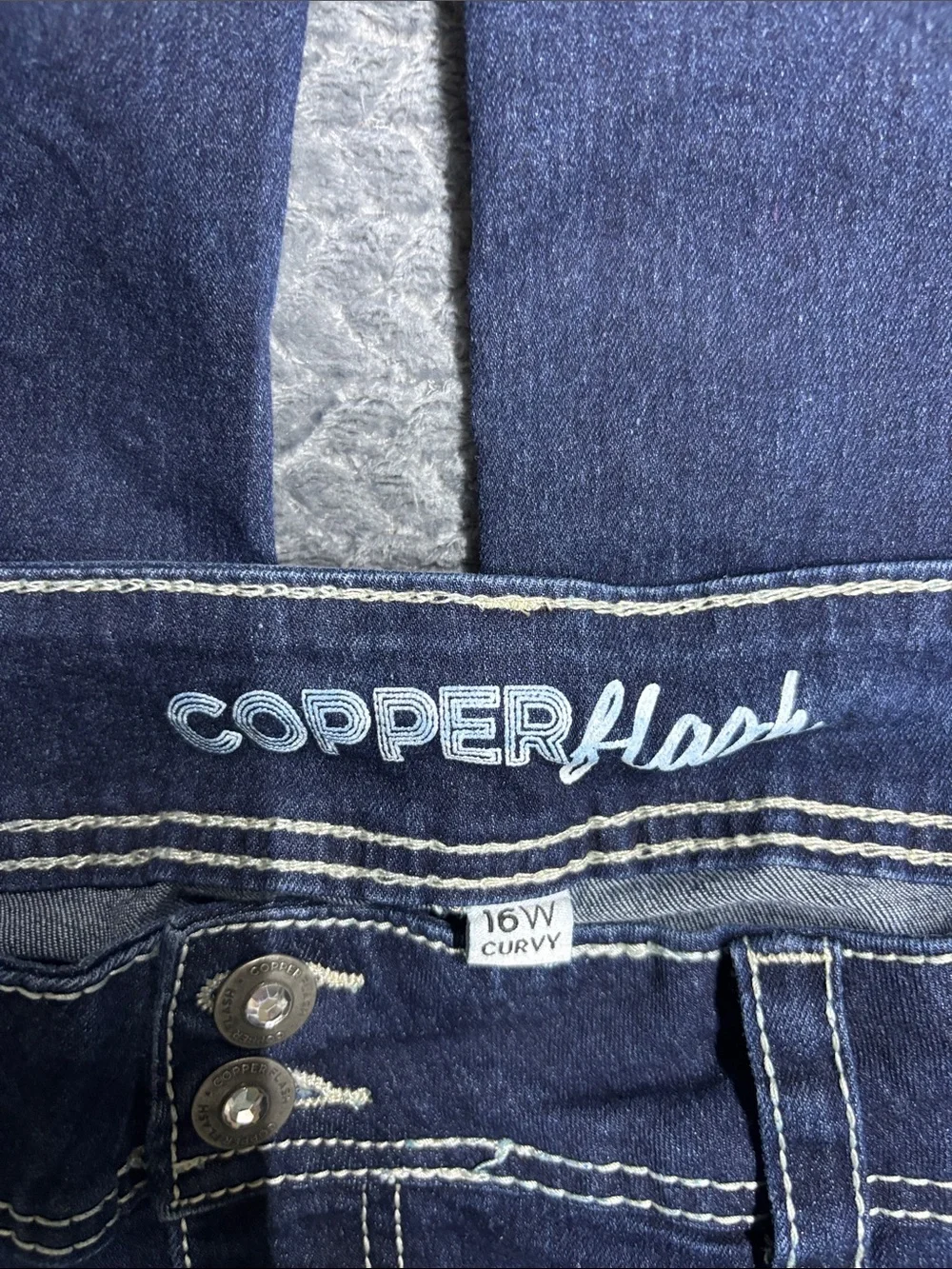Copper flash dark blue